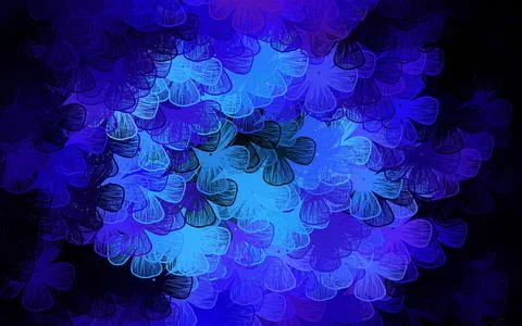 Dark Pink, Blue vector abstract pattern with trees, branches. Illustrazione stock