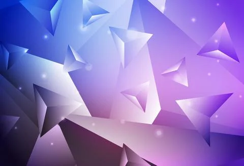 Dark Pink, Blue vector abstract polygonal pattern. イラスト素材