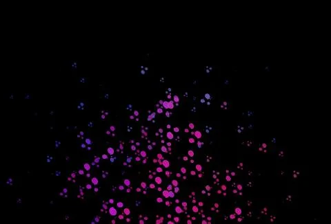 Dark Pink, Blue vector background with curved circles. Stock-Illustration