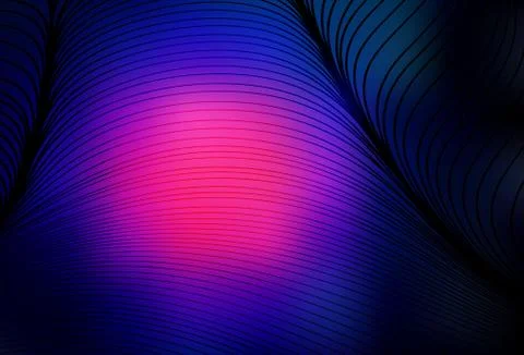 Dark Pink, Blue vector background with wry lines. Stock Illustration