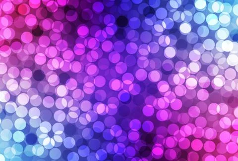 Dark Pink, Blue vector background with bubbles. 스톡 일러스트