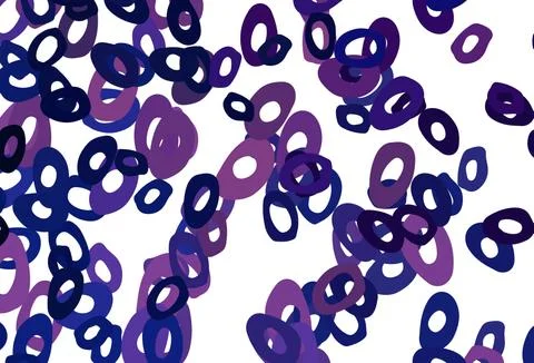 Dark Pink, Blue vector background with bubbles. 스톡 일러스트