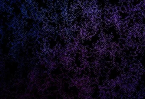 Dark Pink, Blue vector background with forms of artificial intelligence. Stockillustratie