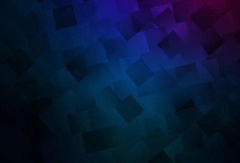 Dark Pink, Blue vector background with rectangles. Stock Illustration