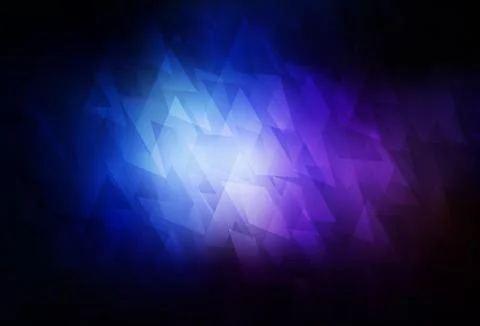 Dark Pink, Blue vector background in polygonal style. Stock Illustration