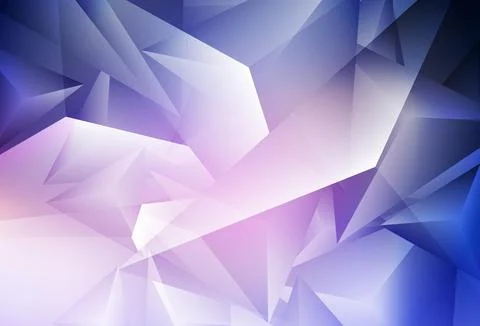 Dark Pink, Blue vector background with triangles. Stock-Illustration