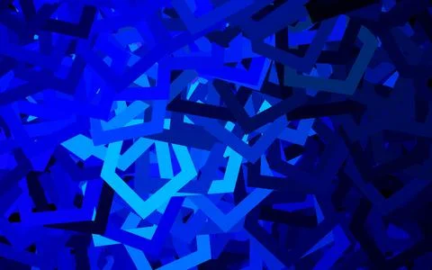 Dark Pink, Blue vector background with set of hexagons. Stock Illustration