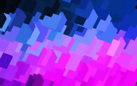 Dark Pink, Blue vector background in polygonal style. 스톡 일러스트