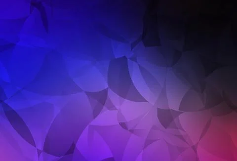 Dark Pink, Blue vector gradient triangles pattern. Stock Illustration