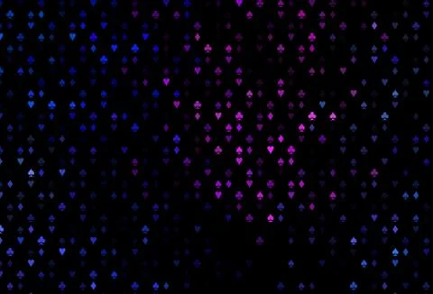 Dark Pink, Blue vector layout with elements of cards. 스톡 일러스트