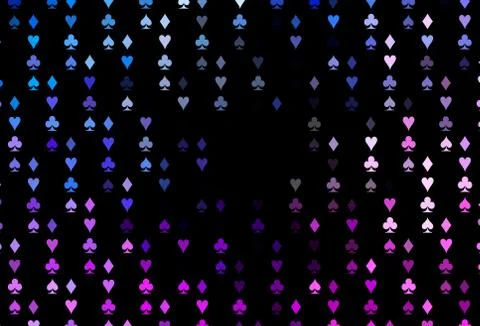 Dark Pink, Blue vector layout with elements of cards. Ilustración de archivo