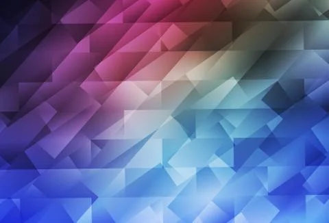 Dark Pink, Blue vector layout with lines, rectangles. Stock Illustration