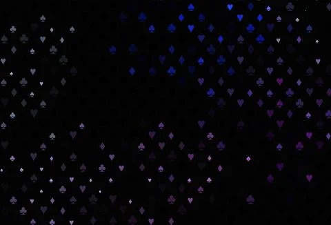 Dark pink, blue vector layout with elements of cards. Stock Illustration