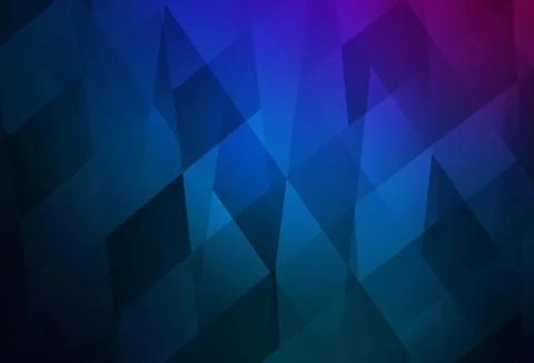 Dark Pink, Blue vector layout with lines, rectangles. Illustrazione stock
