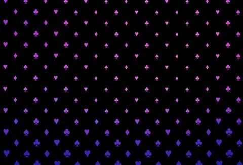 Dark pink, blue vector layout with elements of cards. Stock Illustration