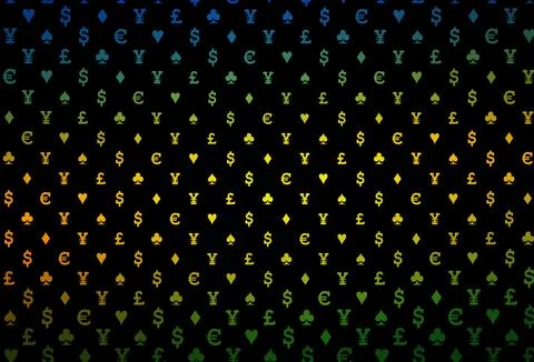 Dark pink, blue vector layout with elements of cards. Stock Illustration