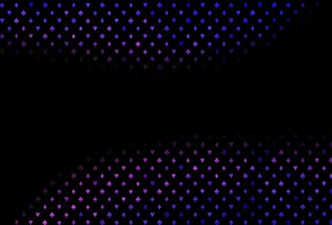 Dark pink, blue vector layout with elements of cards. Ilustración de archivo