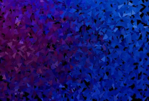 Dark Pink, Blue vector pattern with polygonal style. 스톡 일러스트