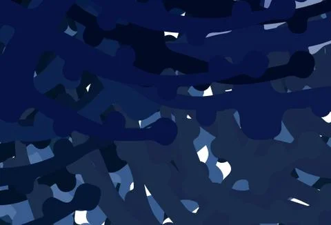 Dark Pink, Blue vector pattern with random forms. Illustrazione stock