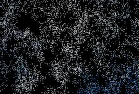 Dark Pink, Blue vector pattern with artificial intelligence network. Stock Illustration