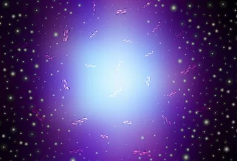 Dark Pink, Blue vector pattern in Christmas style. Stock Illustration