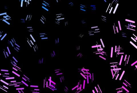 Dark pink, blue vector pattern with narrow lines. Stock Illustration
