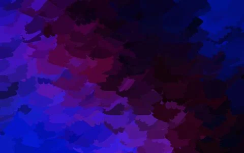 Dark Pink, Blue vector pattern with random forms. Stock Illustration
