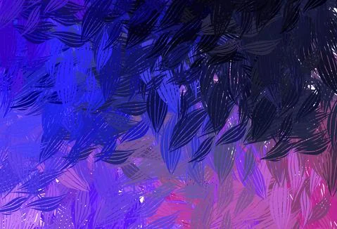 Dark Pink, Blue vector pattern with random forms. Illustrazione stock