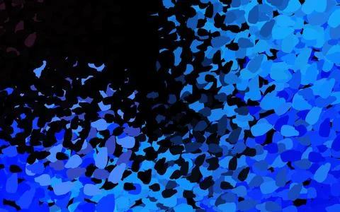 Dark Pink, Blue vector pattern with random forms. Illustrazione stock