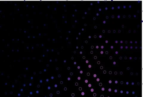 Dark Pink, Blue vector pattern with spheres. Illustrazione stock