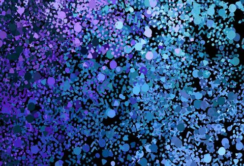 Dark Pink, Blue vector pattern with random forms. Stock Illustration