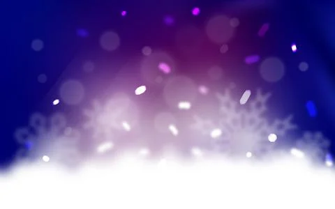 Dark Pink, Blue vector pattern with christmas snowflakes. Decorative shining  库存插图