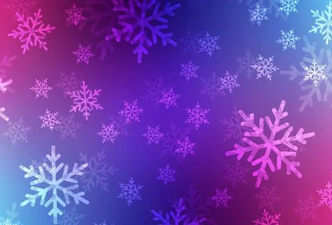 Dark Pink, Blue vector pattern in Christmas style. 스톡 일러스트