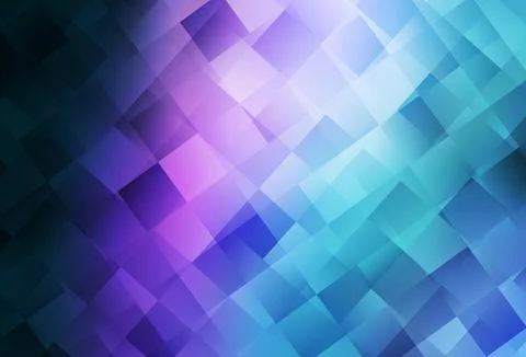 Dark Pink, Blue vector pattern in square style. Stock Illustration