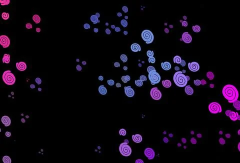 Dark Pink, Blue vector pattern with liquid shapes. 스톡 일러스트