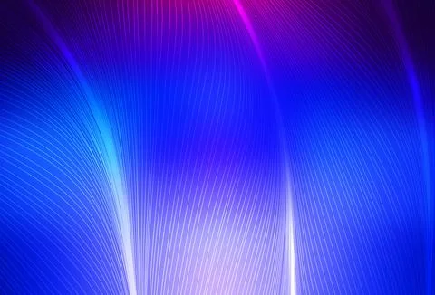 Dark Pink, Blue vector pattern with curved lines. Stockillustratie