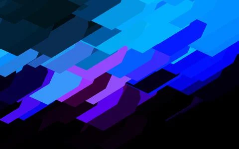 Dark Pink, Blue vector pattern with colorful hexagons. Illustrazione stock