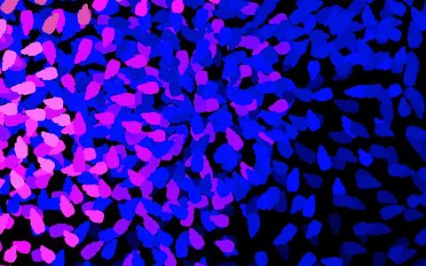 Dark Pink, Blue vector pattern with random forms. Stock Illustration