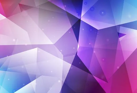 Dark Pink, Blue vector pattern with polygonal style. イラスト素材