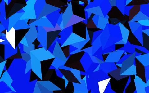 Dark Pink, Blue vector pattern with polygonal style. Stock Illustration