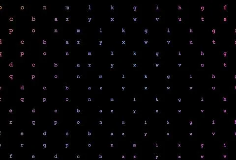 Dark pink, blue vector pattern with ABC symbols. Stock Illustration