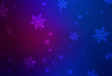 Dark Pink, Blue vector pattern in Christmas style. Stock Illustration