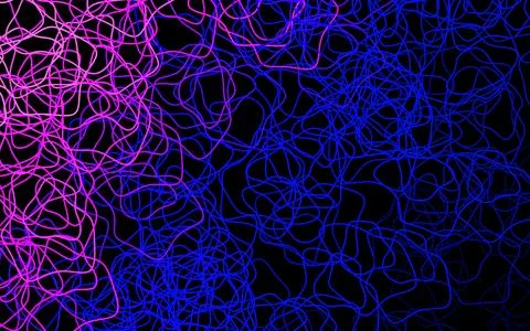 Dark Pink, Blue vector pattern with random forms. Stock Illustration