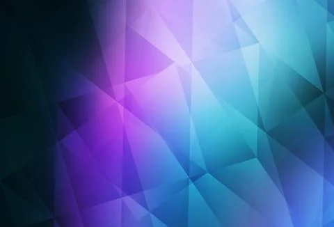 Dark Pink, Blue vector polygon abstract background. Stock Illustration