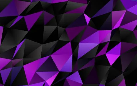 Dark Pink, Blue vector polygonal pattern. Illustrazione stock