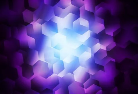 Dark Pink, Blue vector polygonal pattern. Illustrazione stock