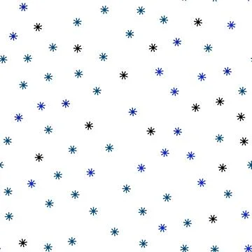 Dark Pink, Blue vector seamless pattern with christmas snowflakes. Shining co Stock Illustration
