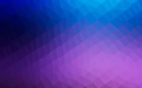 Dark Pink, Blue vector shining triangular background. Stock Illustration