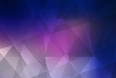 Dark Pink, Blue vector shining triangular layout. Illustrazione stock