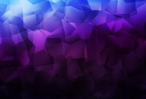 Dark Pink, Blue vector shining triangular layout. Stock Illustration